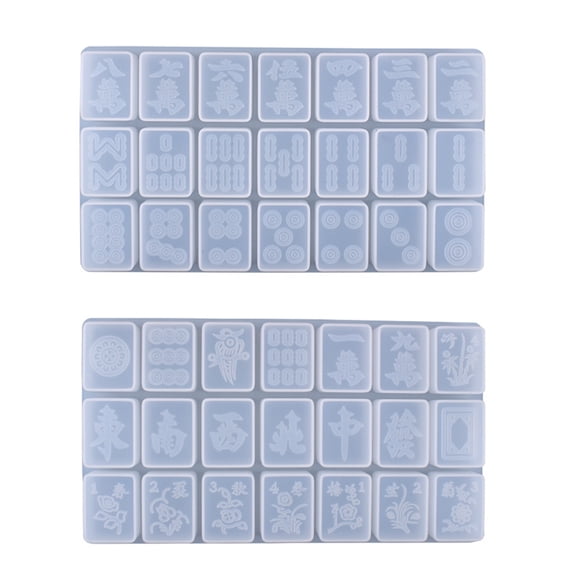 WINDLAND Crystal Epoxy Resin Mold for Creative Mahjong Silicone Mould DIY Crafts Jewelry