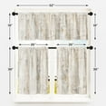 thumbnail image 4 of Light Brown Multi Kitchen Window Curtains Valance and Tier Set 36 Inch, Abstract Painting Vintage Rod Pocket Short Tier Curtain for Bathroom, Modern Small Cafe Drapes for Kitchen Decor, 4 of 6