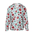 thumbnail image 2 of Lsque Ladybugs And Flowers 1 UPF 50+ Lightweight Sun Protection Men's Women's Long Sleeve Shirt, Hoodie Performance -Small, 2 of 9