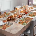 thumbnail image 3 of Fall Placemats Set of 6 Pumpkin Sunflower Maple Leaf Place Mats Thanksgiving Placemat Black Buffalo Plaid Table Mats for Dining Kitchen Table Holiday Dinner Party Home Fall Decorations 13x19 Inch, 3 of 8