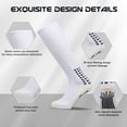 thumbnail image 5 of Sainberth Mens Knee High Grip Soccer Socks Non Slip Long Socks for Football Basketball Sports, 5 of 5