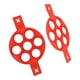 thumbnail image 1 of Moldes de Huevo de Molde para Hornear, Molde de Panqueques de Moho de Silicona Rojo de Silicona Antiadherente, Con Manijas para Hornear de Bricolaje, 1 of 7