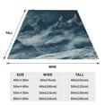 thumbnail image 3 of Vsdgher Mysterious Moonlit Mountains Ultra-Soft Micro flannel Blanket Throw Blankets for Couch Sofa, Bed (4 sizes)-80"x60", 3 of 7