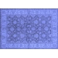 thumbnail image 1 of Ahgly Company Machine Washable Indoor Rectangle Oriental Blue Traditional Area Rugs, 5' x 7', 1 of 4