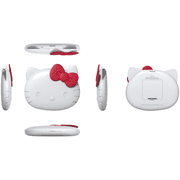 Impressions Vanity Hello Kitty Kawaii Compact Mirror with Touch Sensor Switch and 2X Magnifying Top (White)