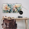 thumbnail image 4 of Stupell Industries Modern Dripping Blooms Botanical & Floral Painting Gallery Wrapped Canvas Art Print Wall Art, 24 x 24, Set of 2, 4 of 8