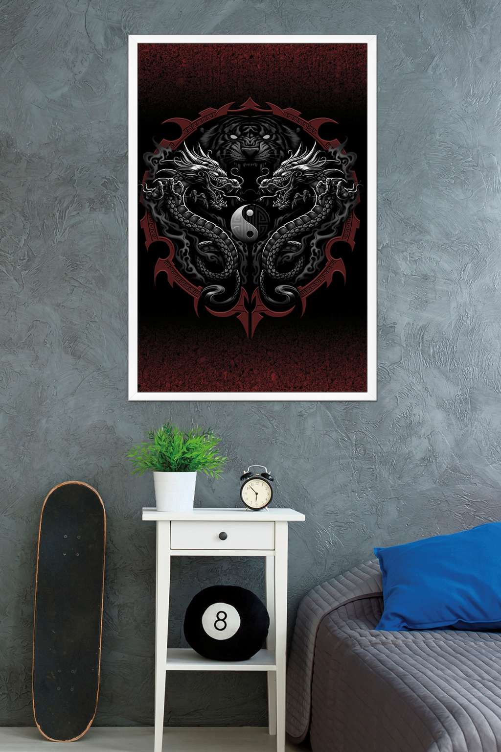 Rising Bengal Wall Poster, 22.375" x 34" Framed