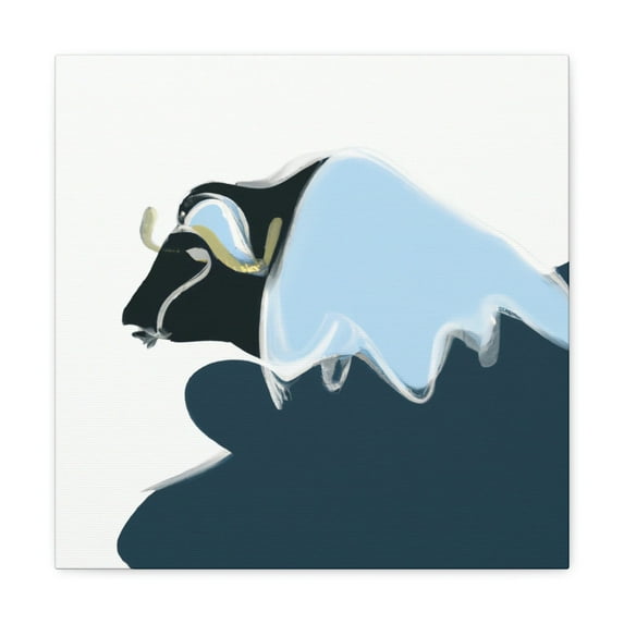 Muskox in Minimalism - Canvas