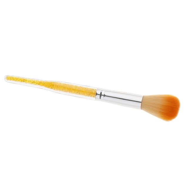 MERIGLARE Nail Dust Clean Gel Remover Rhinestone Handle - Yellow, 18.4 cm