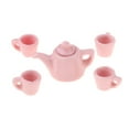 thumbnail image 1 of Esquirla 5 Pieces Porcelain Ceramic Tea Set Pretend Play Kids Toy Mini Kitchen Playset, 1 of 8