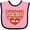 Pink and Black, variant on Inktastic Everyone is Thankful for Me with Heart and Leaves Boys or Girls Baby Bib