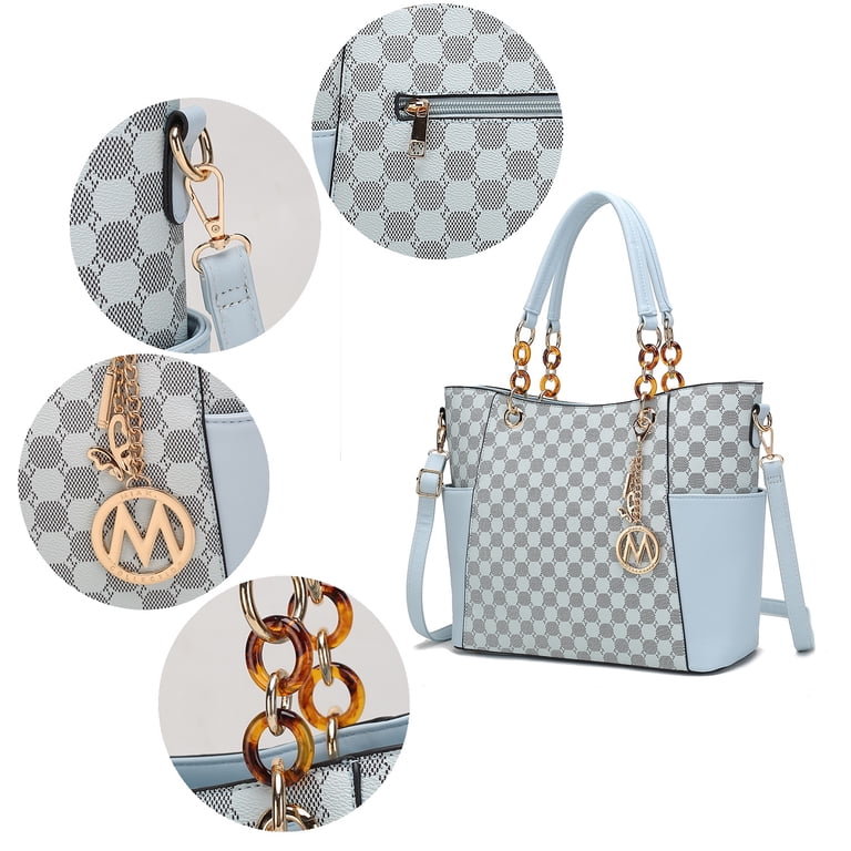 MKF Collection Merlina Women's Tote with Wallet, Circular Print Pink photo 4