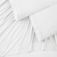 thumbnail image 3 of Chanasya 4-Piece Ultra Soft Solid Embroidery King Sheets Set - 15 Inches Deep Pocket Luxurious Soft Brushed Microfiber - (1 Flat Sheet, 1 Fitted Sheet & 2 Pillowcases ) White - King, 3 of 3