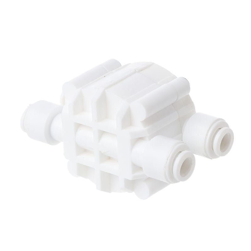 4 Way 1/4 Port Auto Shut Off Valve For RO Reverse Osmosis Water Filter SysteY`es 
