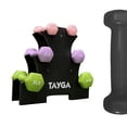 thumbnail image 1 of Set Mancuernas Vinílicas 3 Pares De 1,2, 3 Lb Tayga Con Rack Color Negro., 1 of 6
