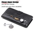 thumbnail image 2 of Estuche de Cuero PU con Cierre para Samsung Galaxy M34 5G , Funda Protectora con Billetera y Correa, 2 of 6
