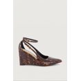 thumbnail image 3 of Women's Pointed Toe Double Ankle Strap Wedge Pumps, 3 of 6