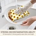 thumbnail image 5 of 2 Pcs Funny Kitchen Towels,White Sunflower Pattern Microfiber Dish Towels,Kitchen Tea Towels,Kitchen Towel Set (18" X 26"), 5 of 7