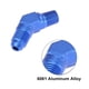 thumbnail image 3 of 45 Grados Codo 4AN a 1/8" NPT Macho Montaje Adaptador Conector Azul Unique Bargains adaptadores de inyección de combustible, 3 of 6