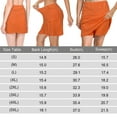 thumbnail image 6 of Women's Plus Size Mid-Waist Athletic Short Skirts with Side Pocket, Athletic Bottoms 2 in 1 Liner Breathable Quick Dry, 6 of 7