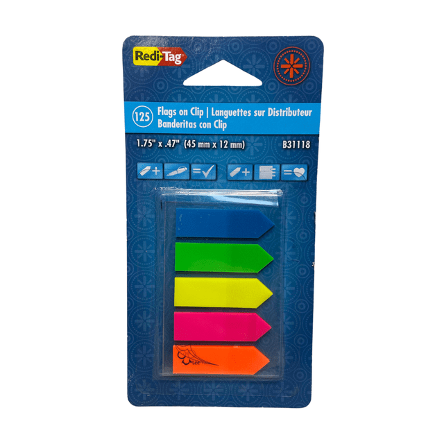 Banderitas De Flechas De Color Neón, Redi-tag, Paquete C/125