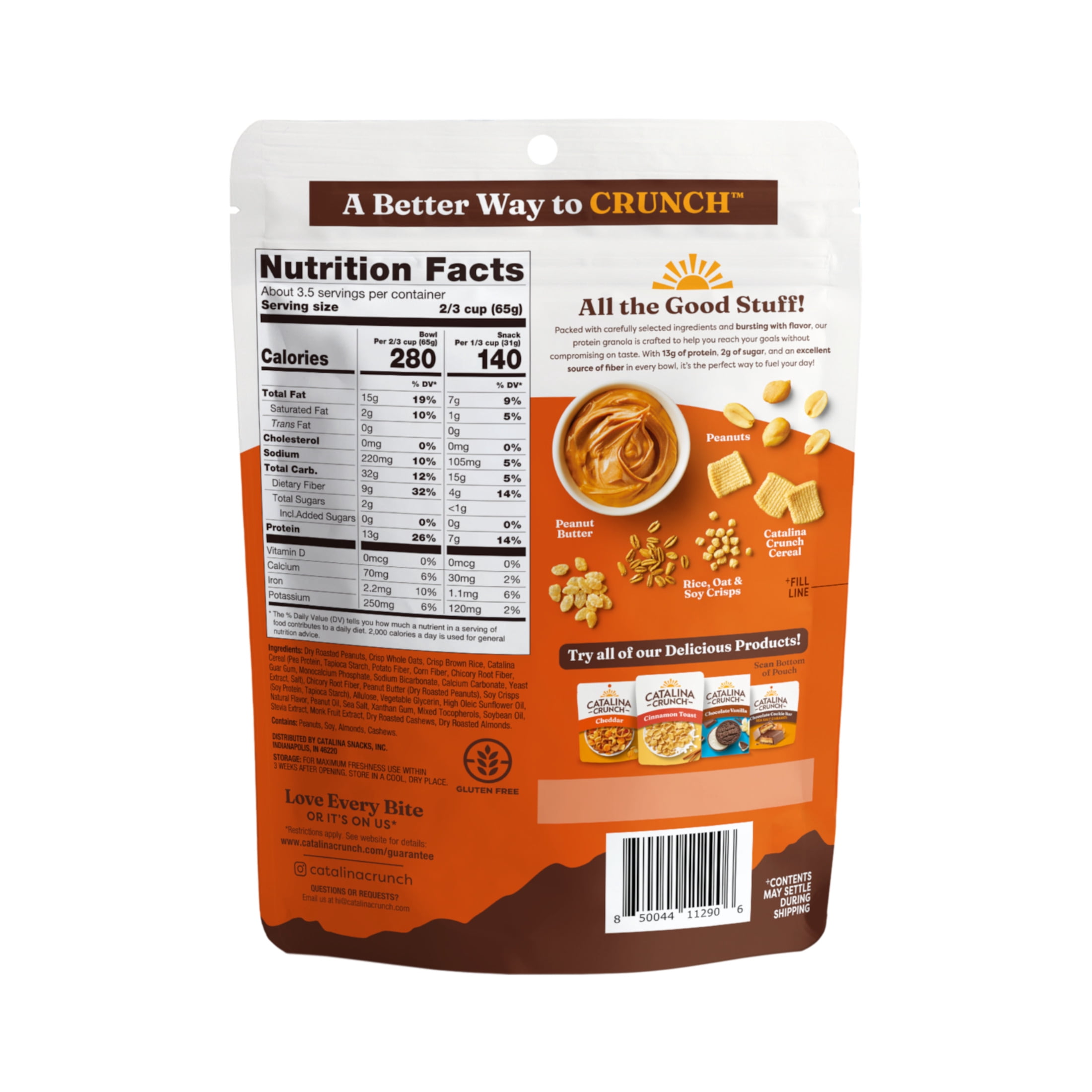 (5 pack) Catalina Crunch Protein Granola, Peanut Butter, 8 oz