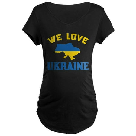

CafePress - We Love Ukraine Maternity T Shirt - Maternity Dark T-Shirt