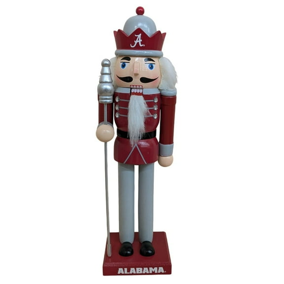 Alabama Crimson Tide 12" Wooden Nutcracker Statue