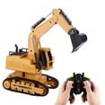 thumbnail image 2 of 1:12 Niños Plástico Excavadora Modelo Control Remoto Ingeniería Coche Juguete, 2 of 10