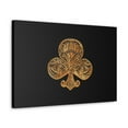 thumbnail image 5 of 3D Gold Clubs Playing Card Canvas Wall Art for Home Decor Ready-to-Hang, 5 of 18