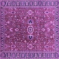 thumbnail image 1 of Ahgly Company Indoor Square Oriental Purple Traditional Area Rugs, 5' Square, 1 of 4