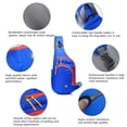 thumbnail image 2 of Peicees Mochila pequeña con bandolera, impermeable, unisex, bandolera en el pecho, 2 of 5