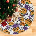 thumbnail image 5 of FMSHPON Happy Halloween Pattern Xmas Christmas Tree Skirt Stand Mat for Holiday Party Decoration Indoor Outdoor 48 inches, 5 of 6