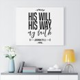 thumbnail image 2 of Scripture Walls Jeremiah 29:11 His Will Bible Verse Canvas Christian Wall Art Ready to Hang Unframed, 2 of 12