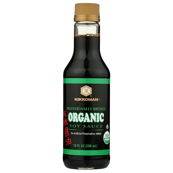 Pack of 6, Kikkoman Organic Soy Sauce, 10 fl oz