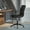 Black/Black, variant on BizChair Mid-Back Designer Executive LeatherSoft Office Chair with Black Base and Arms, Black