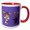 Red/White, variant on 3drose, Funny Moose Bride and Groom Wedding Design, 11oz Magic Transforming Mug