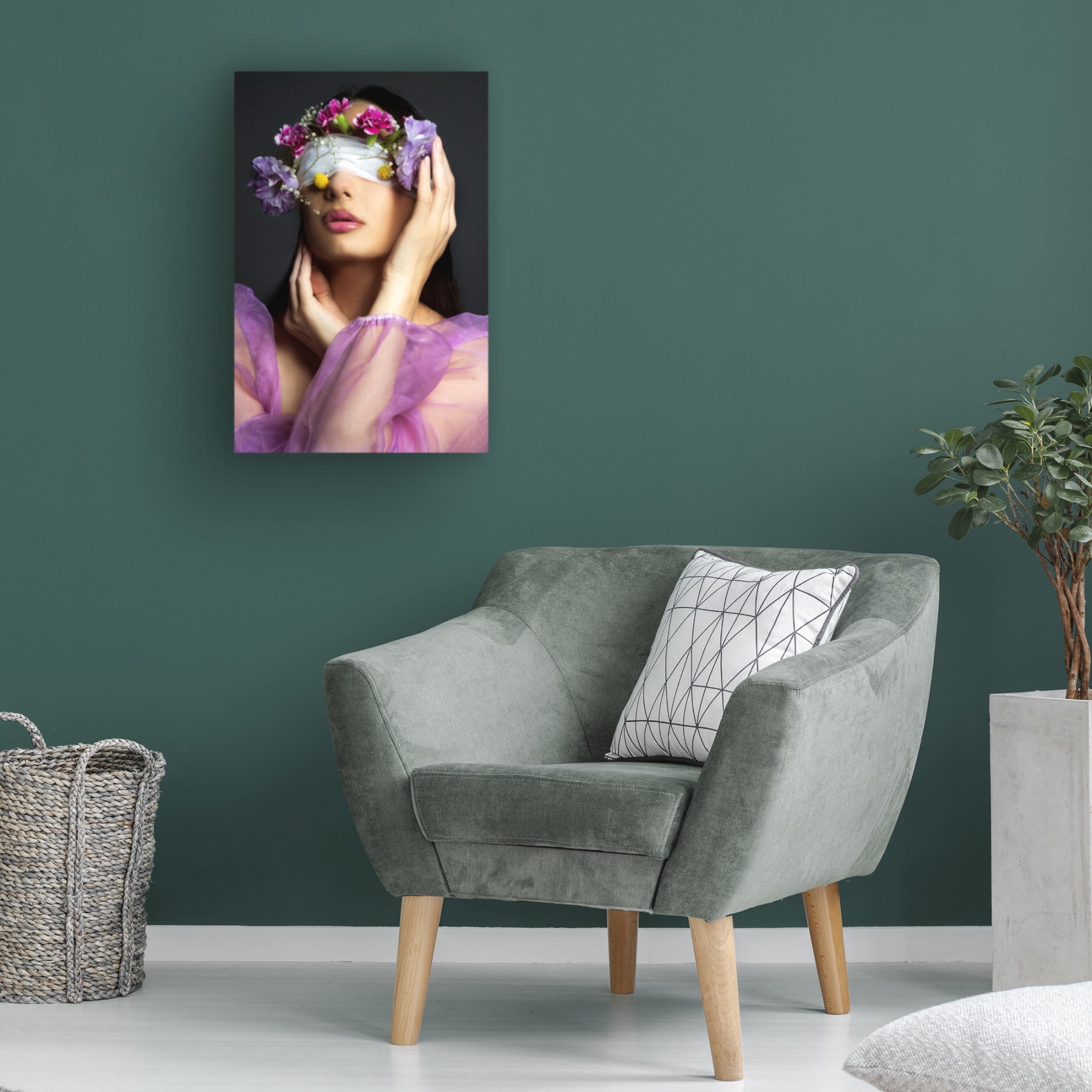 Trademark Fine Art Farid Kazamil flowers Canvas Wall Art