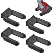 Chair Wheel Stopper, 4Pcs Plastic Furniture Coasters Wheels Stoppers No Lift Furniture Wheel Stoppers Non Slip Furniture Caster Pads for Chair Sofa Appliances (Black)