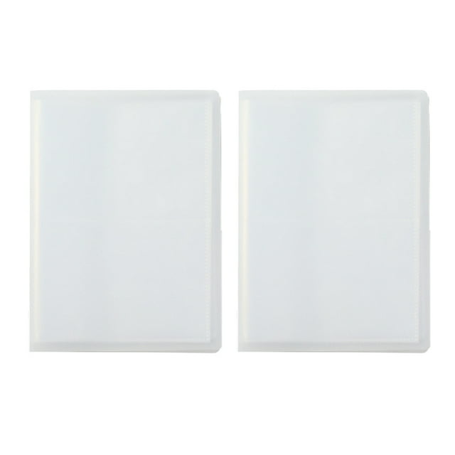 2Pcs Nail Art Sticker Storage Book Collecting Album Storage Holder 80 Slots