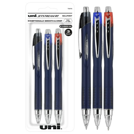 Uniball Jetstream 0.7mm Fine Point Pens, 3-Pack - Wirecutter's Best Ballpoint Pen