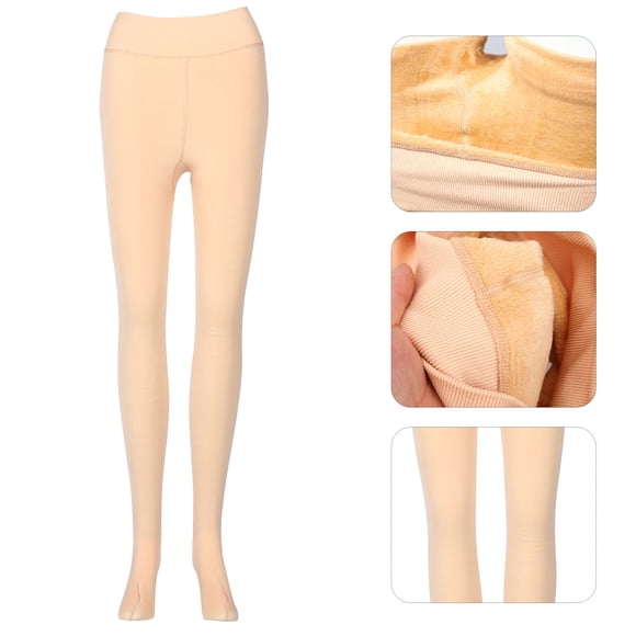 unbranded Leggings Cálidos Para Mujer Beige Con De Y Para Y Ejercicio