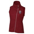 thumbnail image 2 of Women's Cutter & Buck  Heather Red Colorado Rapids  Mainsail Sweater-Knit Full-Zip Asymmetrical Vest, 2 of 3