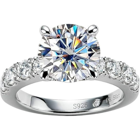 Women's Cocktail Engagement Ring For Velantine Gift 1.9 Ct Diamond 14K White Gold Over