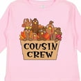 thumbnail image 4 of Inktastic Cousin Crew Cute Turkey Family Boys or Girls Long Sleeve Toddler T-Shirt, 4 of 5