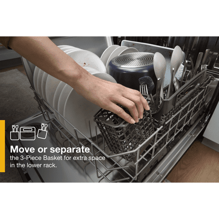 Whirlpool WDTA50SAKZ Large Capacity Dishwasher with 3rd Rack - Stainless Steel