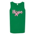 thumbnail image 2 of Wild Bobby, Hope Pink Ribbon Support Brave Fight, Breast Cancer Awareness, Men Graphic Tank Top, Kelly, Medium, 2 of 5