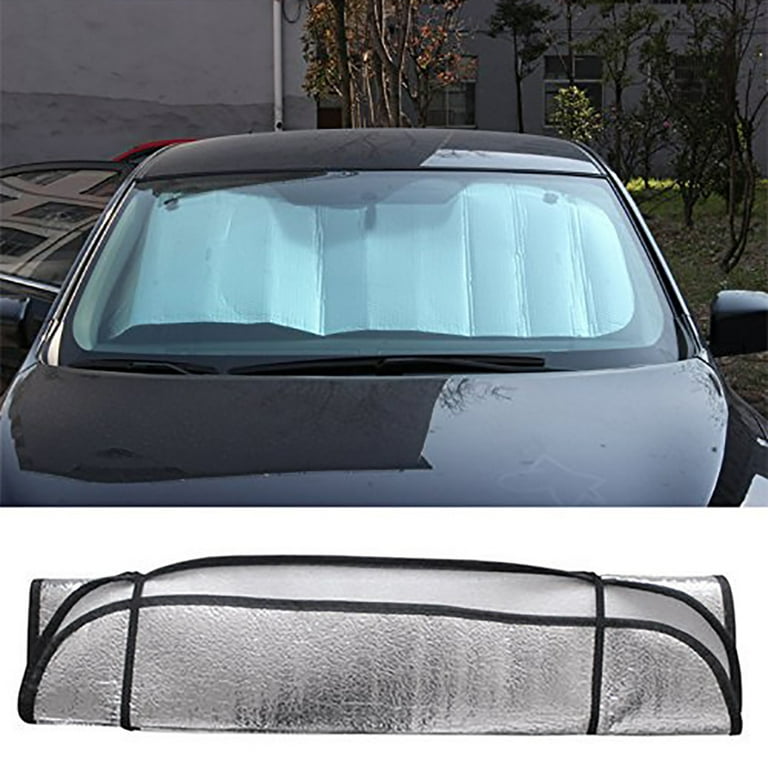 VERMON Front Car Sunshade Windshield Portable Automotive Window Shades Aluminum