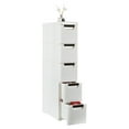 thumbnail image 2 of O'Force Rolling Cart Organizer Unit with Wheels Narrow Slim Container Storage Cabinet for Bathroom Bedroom  5-Tiers, 2 of 6
