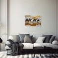 thumbnail image 5 of ZHONGYUTONG Camel Canvas Wall Art Desert Animal Pictures Wildlife Painting Country Farm Poster for Kitchen Living Room Decor Framed (12.00" x 18.00"), 5 of 5